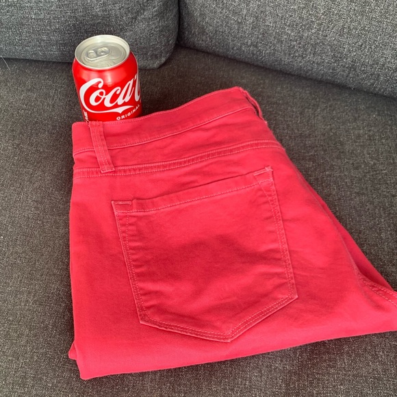 Raspberry Red “Modern Skinny” Jeans { Loft } - Picture 8 of 10